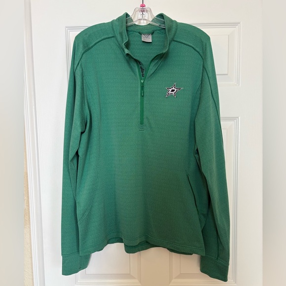 Levelwear Tops - NHL Dallas Stars Levelwear Green Quarter-Zip Pullover